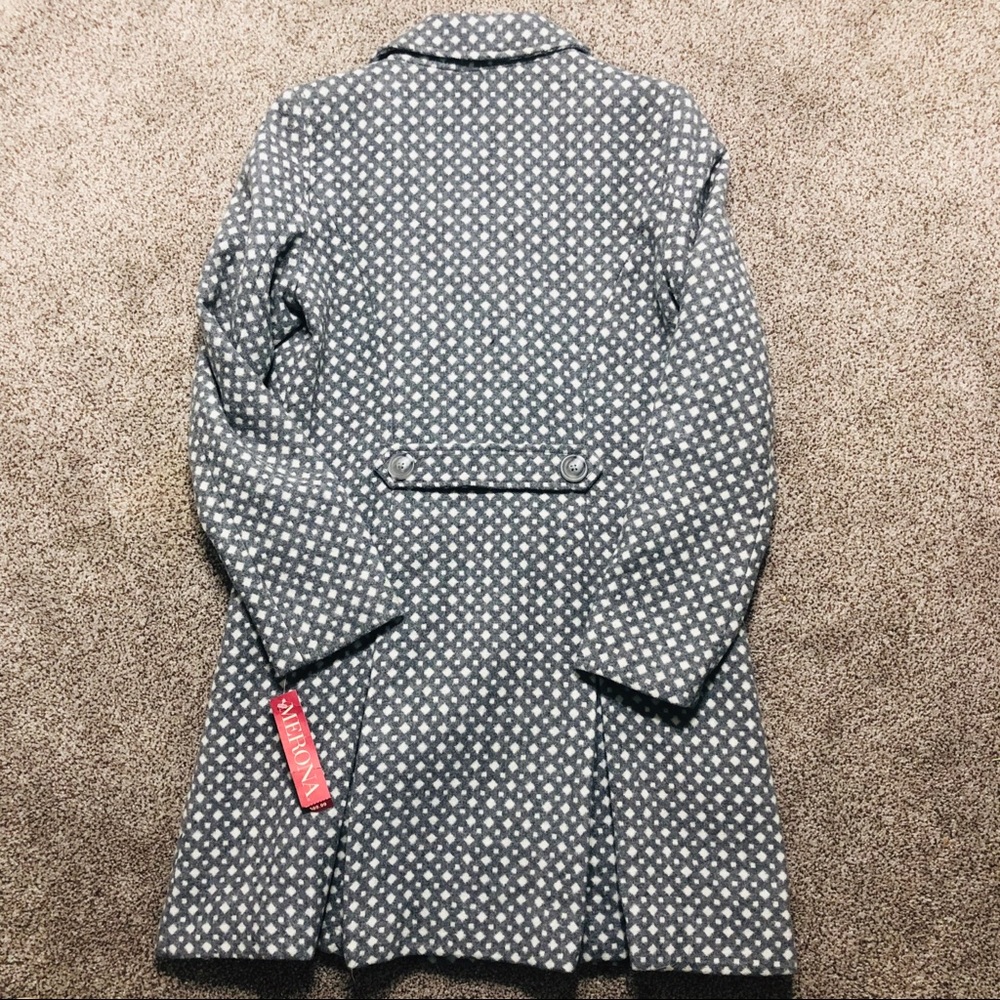 NWT Merona double breasted wool blend coat, size M